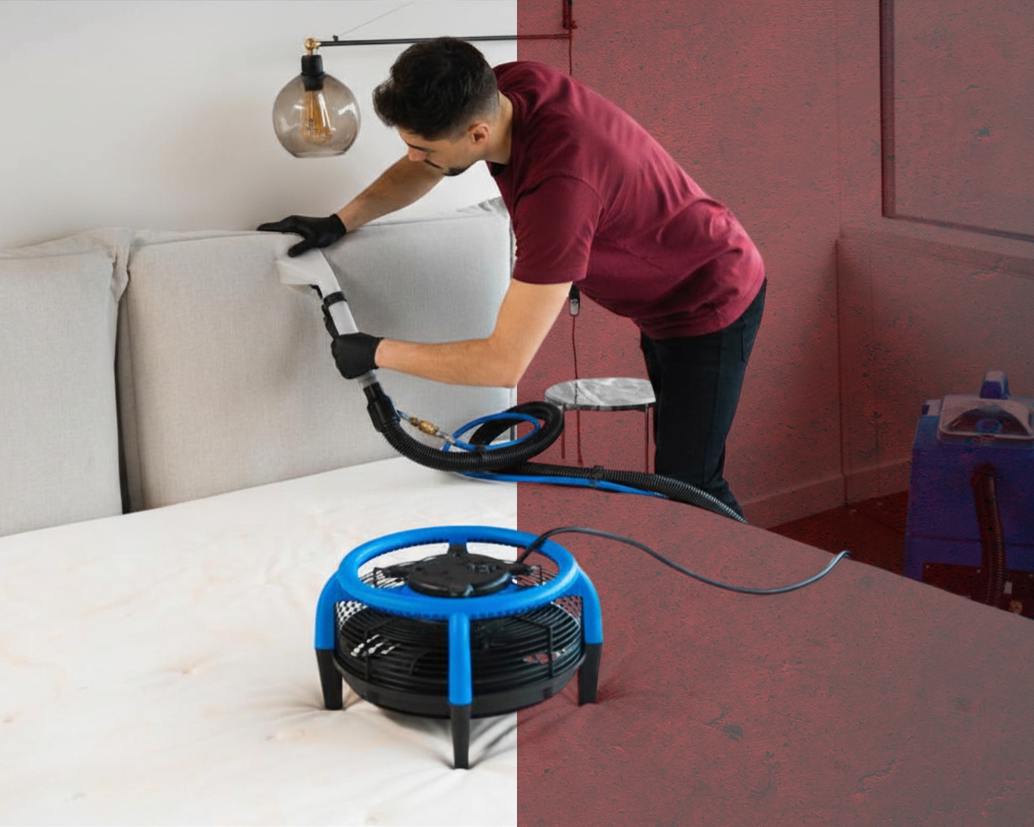 Professional mattress cleaning Manchester technician