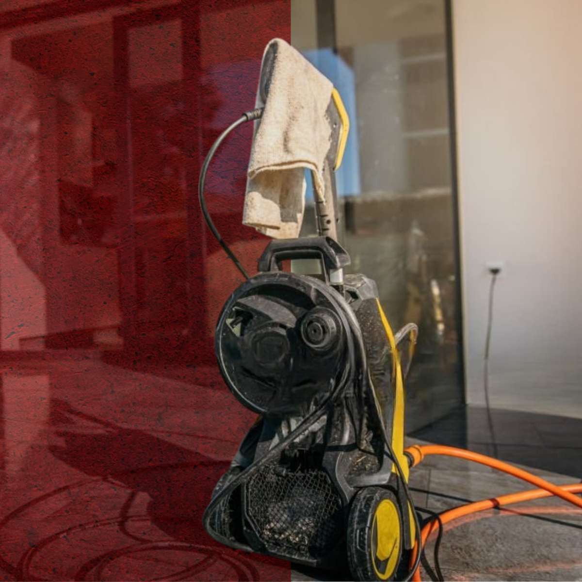 Professional jet washing equipment